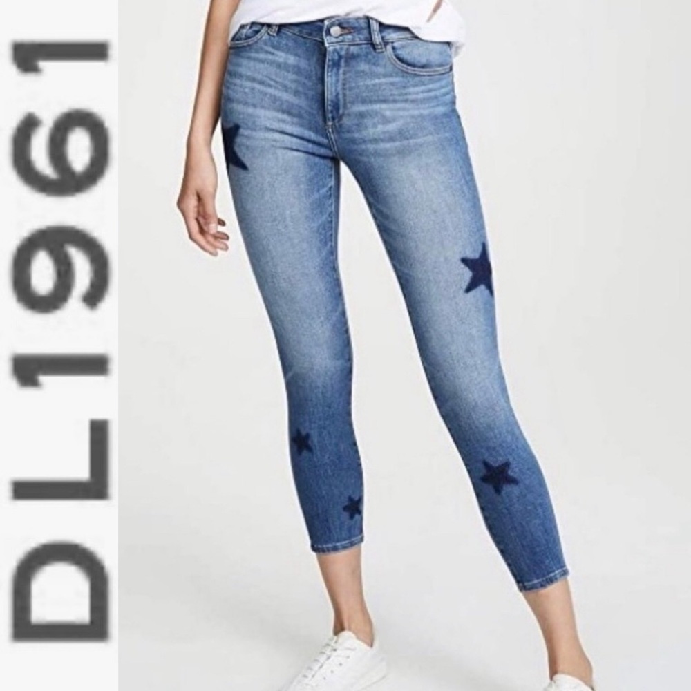 Dl1961 Women's Florence Cropped Mid Rise Instasculpt Skinny Jeans, Castor, 24